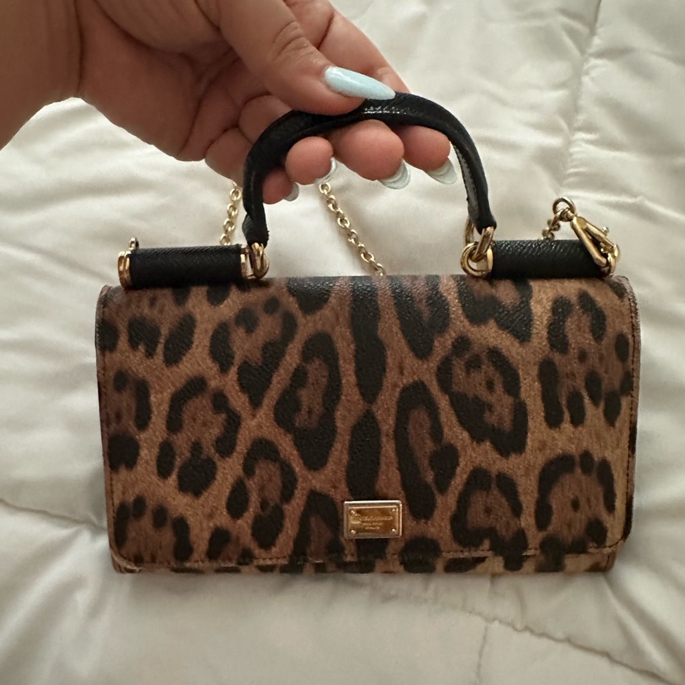 Dolce & Gabbana Leopard Print crossbody bag